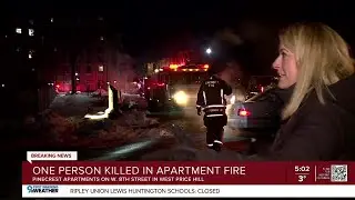 One dead in apartment fire in Cincinnati