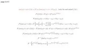 Proof of the frequency response property of convolution