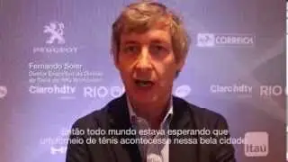Fernando Soler fala sobre o Rio Open apresentado pela Claro hdtv