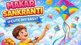 Makar sankranti cute diy and happy Makar Sankranti I Pari's diy magic and product review #diy 