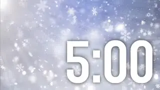 5 Minute Snowflakes Timer with Music