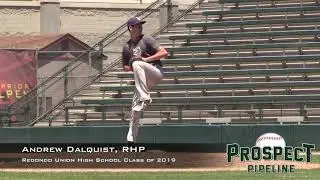 Andrew Dalquist Prospect Video, RHP, Redondo Union High School Class of 2019,Side Angle