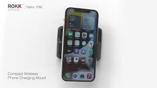 Scanstrut ROKK Wireless Nano 10W. Wireless phone charging mount.