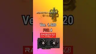 Monster Hunter Wilds Ver. 1.020 FSR 4 + Frame Generation - RX 9060 XT #shorts