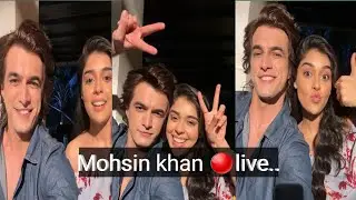 mohsin khan and eisha singh live❤| mohsin khan live new webserial💞|drama showbiz celebrity