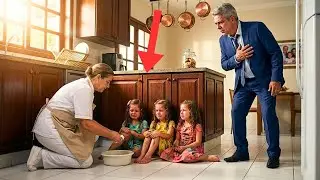 ENTREPRENEUR VOIT LES TRIPLÉES PAR TERRE DANS LA CUISINE... ET FUT CHOQUÉ DE CE QUE FAISAIT LA...