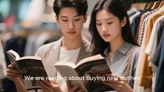 We are you reading about buying new clothes 