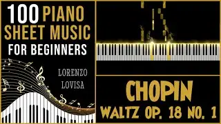 CHOPIN - Waltz Op. 18 No. 1 | Easy Piano Tutorial