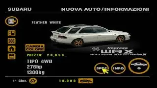 statistiche delle subaru su gran turismo