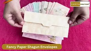 Vanya Creations Fancy Paper Shagun Envelopes Gifting Money Cash, Sagan,  Multicolored 5 Colors NE04