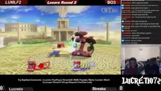 LUMLF2 Lucretio (ROB) Vs Streakz (Mario) WR4