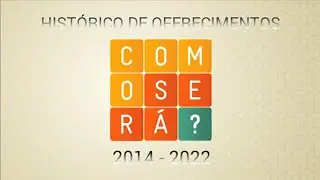 Hist&oacute;rico de Oferecimentos - Como Ser&aacute;? (2014 - 2022)