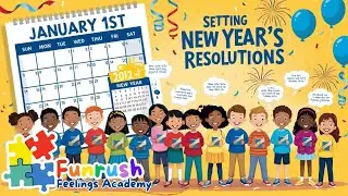 Set Your New Year Resolution Song for Kids 🎯✨ | Funrush Self-Improvement Rhymes & Motivation Songs✨🎉