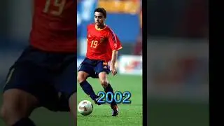 Xavi in every year (2000-2005) #short #shortsvideo #evolution #xavi #fyp #fypシ