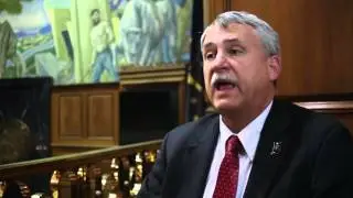 Rep. Mike Karickhoff explains the benefits of his companion animal sterilization bill.