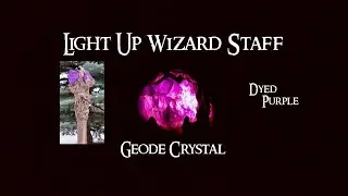 Light Up Purple Geode Crystal Wizard Staff 1/13/25