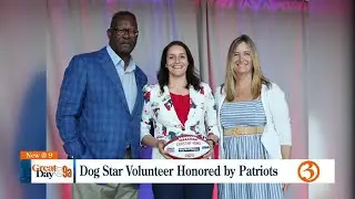 Dog Star Rescue volunteer honored by Patriots