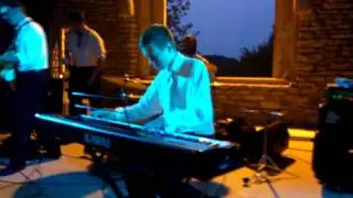 Johnny Blanda playing at Pat's wedding