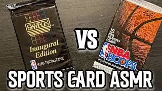 A sports card battle! | ASMR triggers and basketball cards