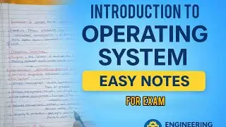 Introduction of Operating System  | OS Basics | with notes | semistar exam