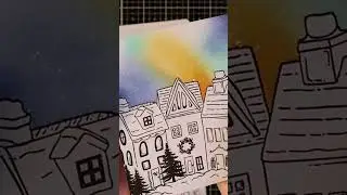 ✨DIY Northern Lights! 👆Full Video #shorts #cardmaking #ginakdesigns
