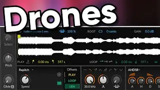 TECHNO DRONES  infinitos con SAMPLER de #bitwig
