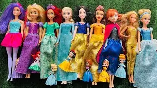 Disney Princess Doll Makeover ~ DIY Miniature Ideas for Barbie - Wig, Dress, Faceup, andMore! DIY