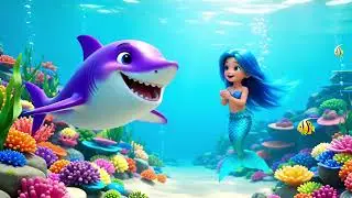 Baby Shark Dance | Song for Kids | Super Happy Kids | Animated Nursery Rhyme