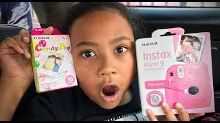INSTAX MINI 9 - How she got her FIRST CAMERA UNBOXING