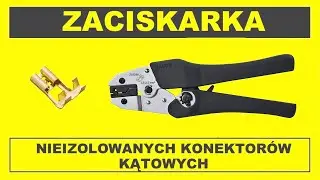 Praska do zaciskania końcówek konektorowych kątowych z bocznym przyłączem przewodu Haupa 210786