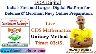 Unitary Method | Live CDS Mathematics | August 7 | Time: 03:15.