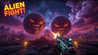 Playground Mod &ndash; Alien Planet Battle at Night! Epic Space Fight