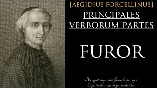 [Aegidius Forcellinus]: Latin verbs. Furor.