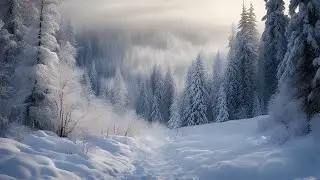 Winter Wonderland Walk: A Snowy Forest Adventure in First Person