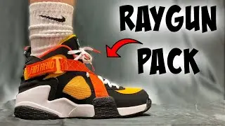 IMPRESSIVE Retro Nike Basketball Sneakers! Nike Air Raid Raygun ON FEET!