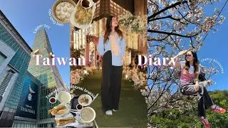 Taiwan Travel Diary 2025 🇹🇼🌸 | cherry blossoms, family trip, & GOOD FOOD ✨🥟
