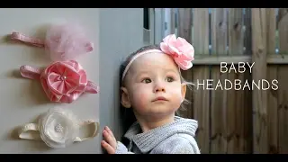 DIY Повязки на голову для девочек. Baby headbands