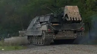 411 Pantsergeniecompagnie op oefening in Belgie