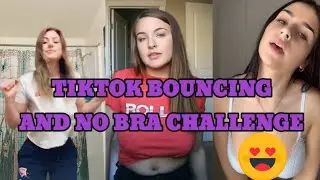 No Bra Compilation Tiktok Huge Bouncing Boobs #boobs