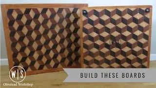 3D Tumbling Block Cutting Board, Build This Board!