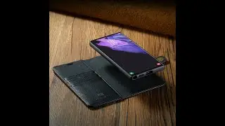 DG.MING Samsung Galaxy S22 Ultra Wallet Case Black