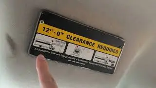 Overhead Clearance Height for a 26-ft U-Haul Moving Truck