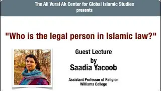 Who is the legal person in Islamic law