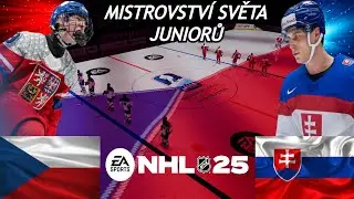 MS JUNIORŮ je tu! 🏒 Česko-Slovenský hokejový souboj v NHL25!