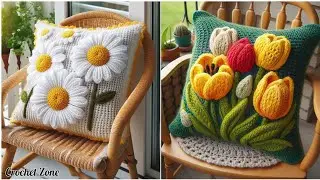 Trendy Crochet Cushion Cover Patterns | Handmade Home D&eacute;cor | Crochet Cushions Cover Design Ideas. 