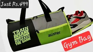 Auxter Gym Bag at affordable price,just Rs.499 from Amazon,Gym bag for Men.