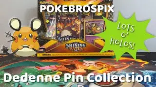 Pok&eacute;mon Dedenne Pin Collection Opening (Holo Pulls!)