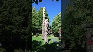 Amazing Totem poles Canadian art #shorts #nativeart
