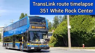 Translink route 351 White Rock Center timelapse