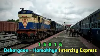 Dekargaon - Kamakhya INTERCITY EXP skipping through CHANGSARI with MLDT WDM3A meets GHY - NBQ PASS.